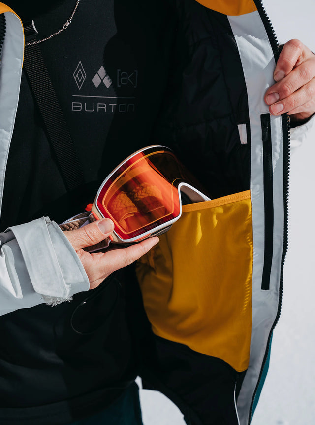 Burton AK Swash Jacket 2L Gray Cloud/Goldenrod/Deep Emerald