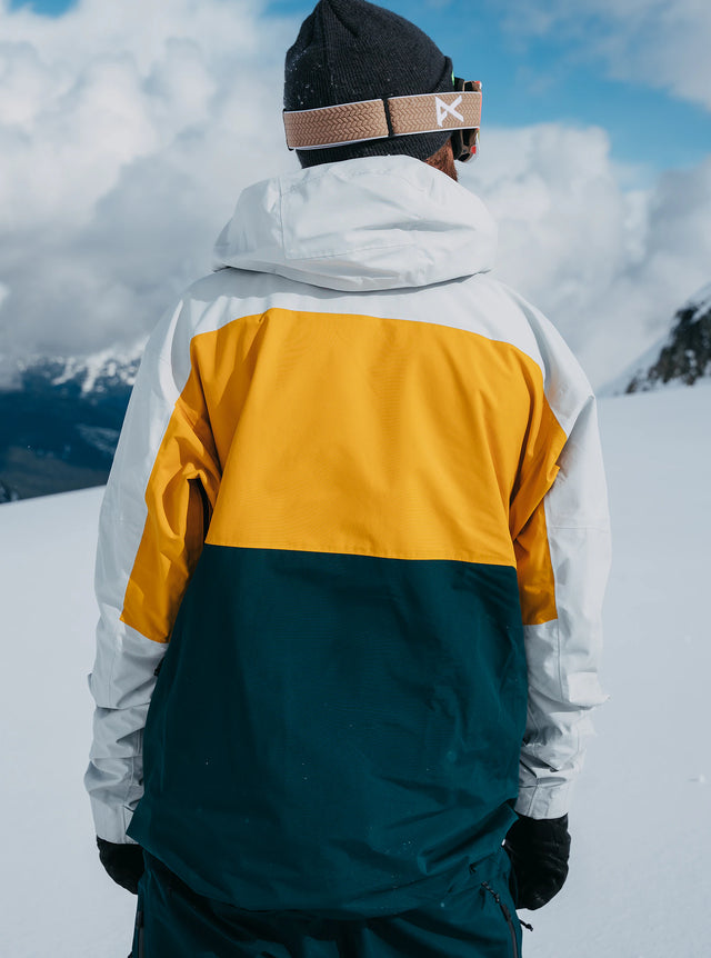 Burton AK Swash Jacket 2L Gray Cloud/Goldenrod/Deep Emerald