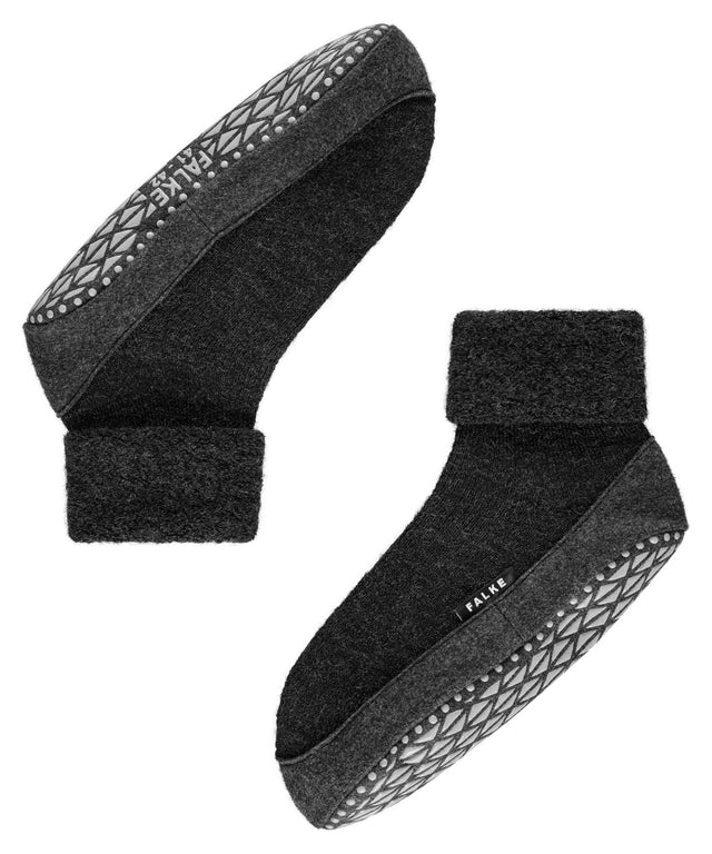 Falke Cosyshoe Antislip Merinowol Black