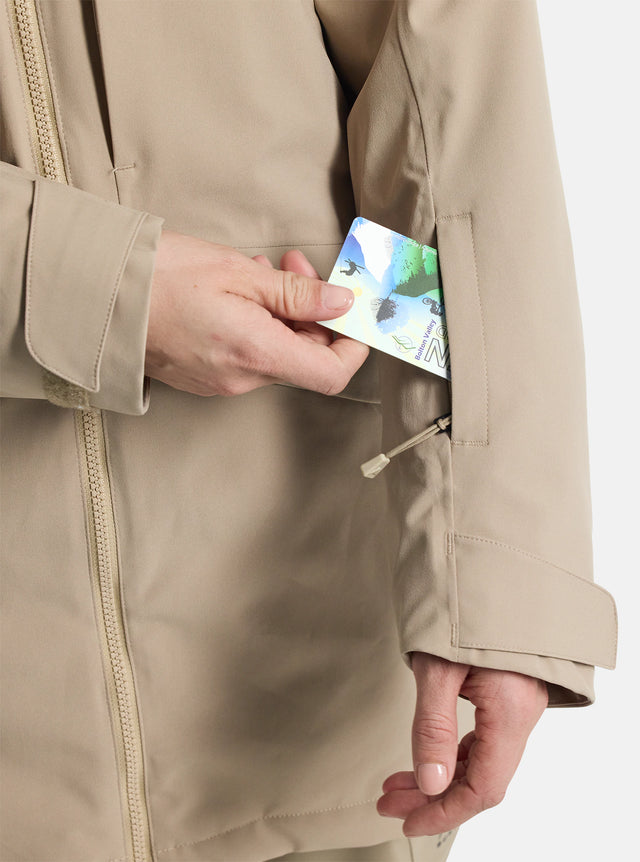 Burton Prowess 2.0 jacket 2L Dames Summit Taupe
