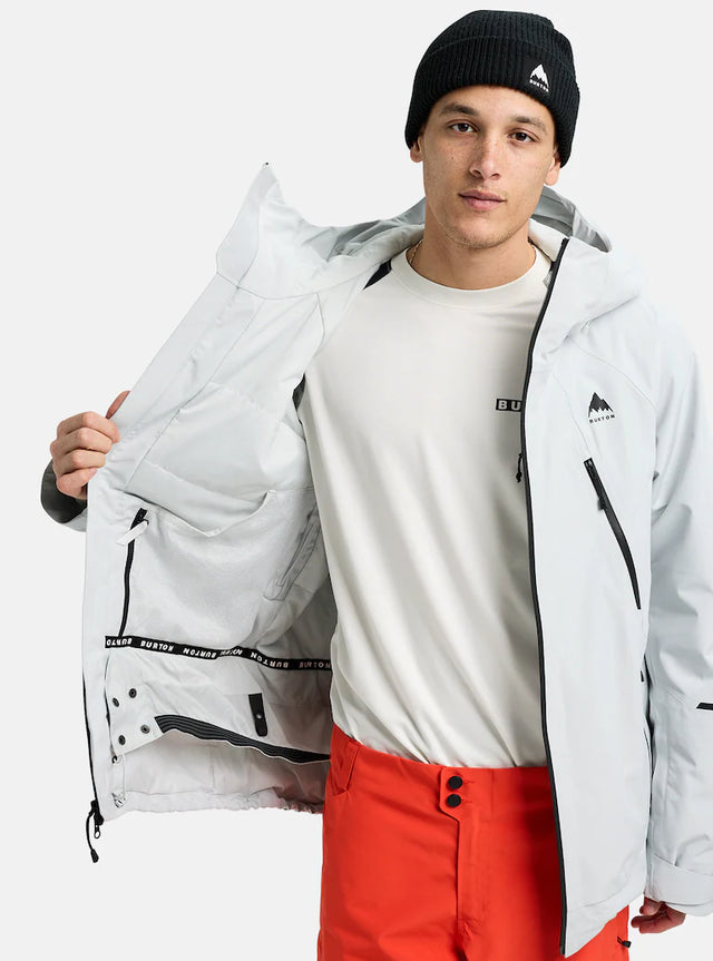 Burton Reserve Gore-Tex 2L Insulated Jacket Men Gray Cloud