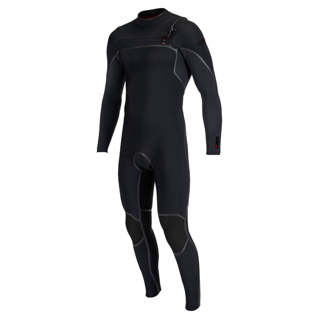O'Neill Hyperfreak Fire 5/4+ MM Men Chest Zip Full Black-Black