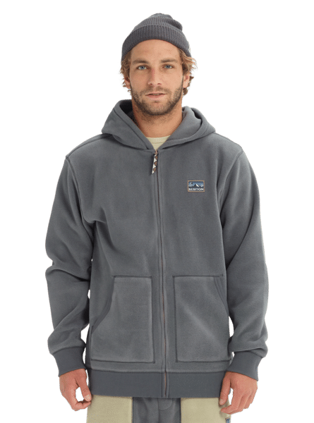 Burton Warmest Polartec Fleece Hoodie Castlerock