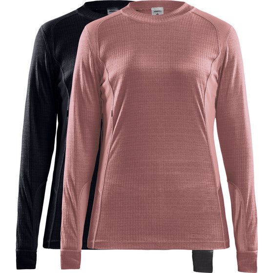 Craft Core Dry 2-pack thermal shirt/shirt Women Black-White