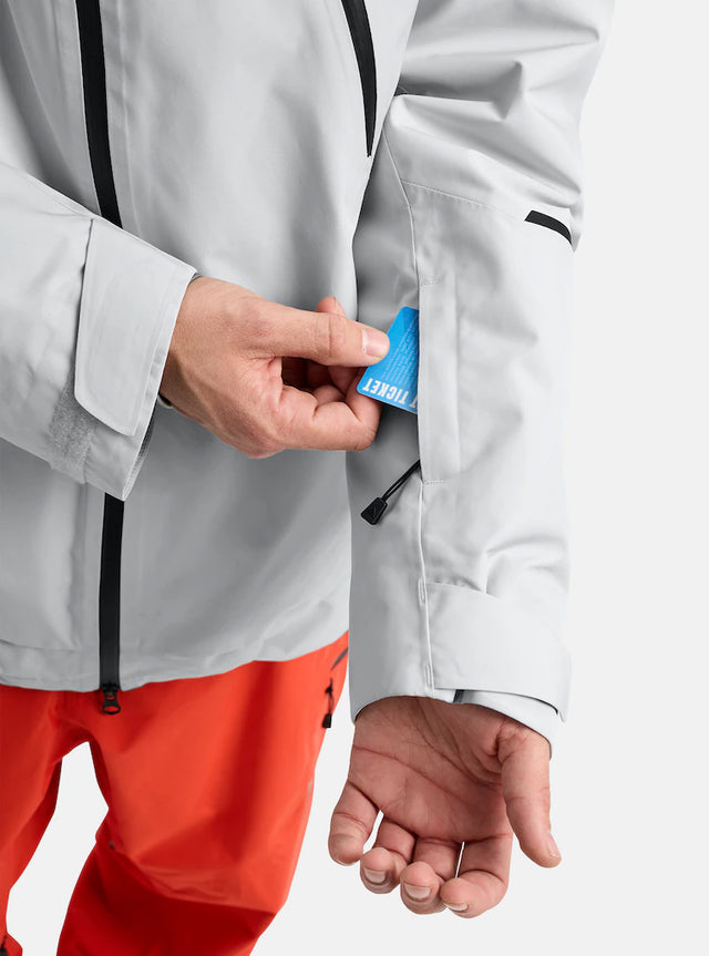 Burton Reserve Gore-Tex 2L Insulated Jacket Men Gray Cloud