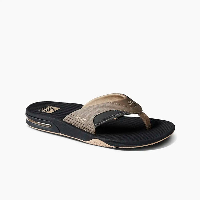 Reef Leather Fanning Dark Brown