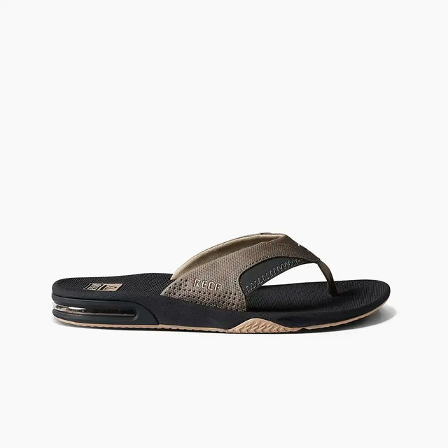 Reef Leather Fanning Dark Brown