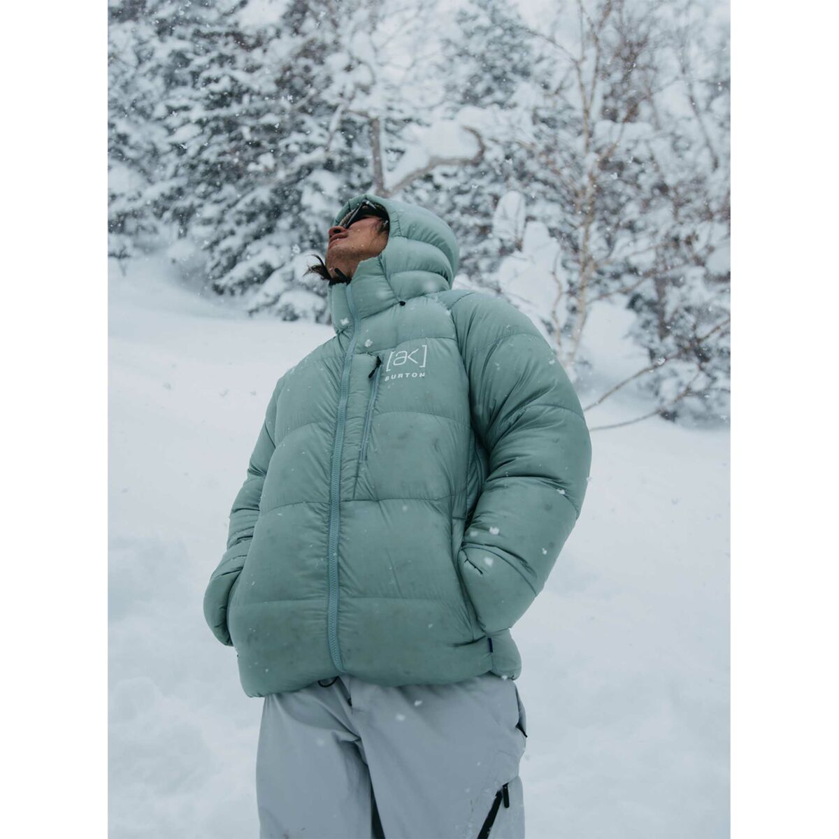 Burton AK Baker Expedition Down Jacket Men Petrol Green - Van Gent