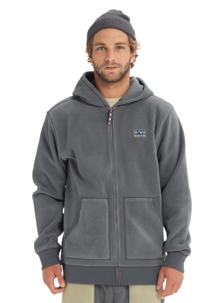 Burton Warmest Polartec Fleece Hoodie Castlerock Van Gent Surf